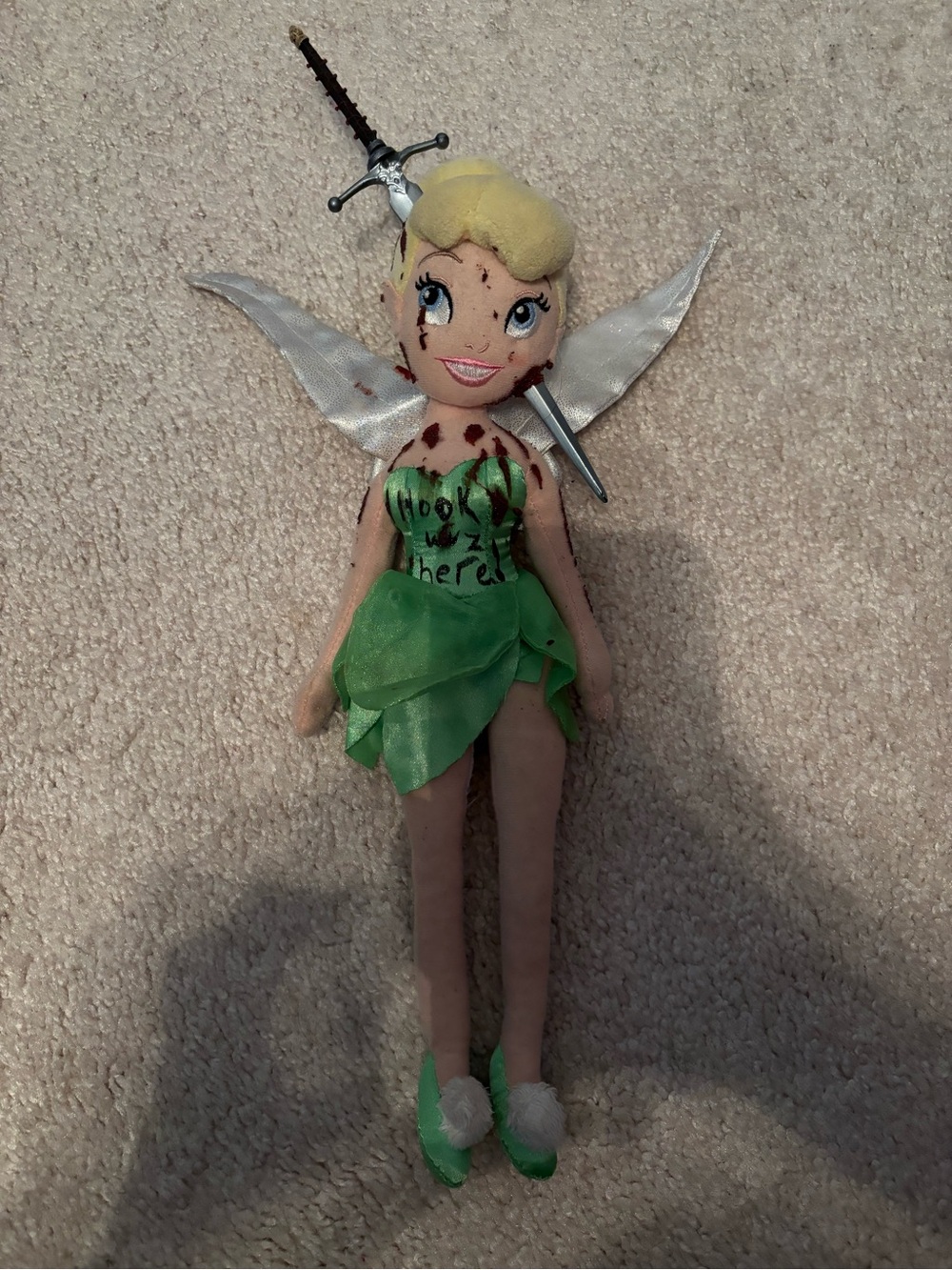 Green Fairy Kids Costume Doll Plush - Green